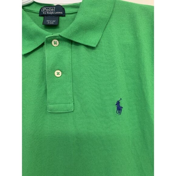 Polo Ralph Lauren Polo Shirt Mens Small Green Short Sleeve Pony Logo Preppy - Picture 2 of 10